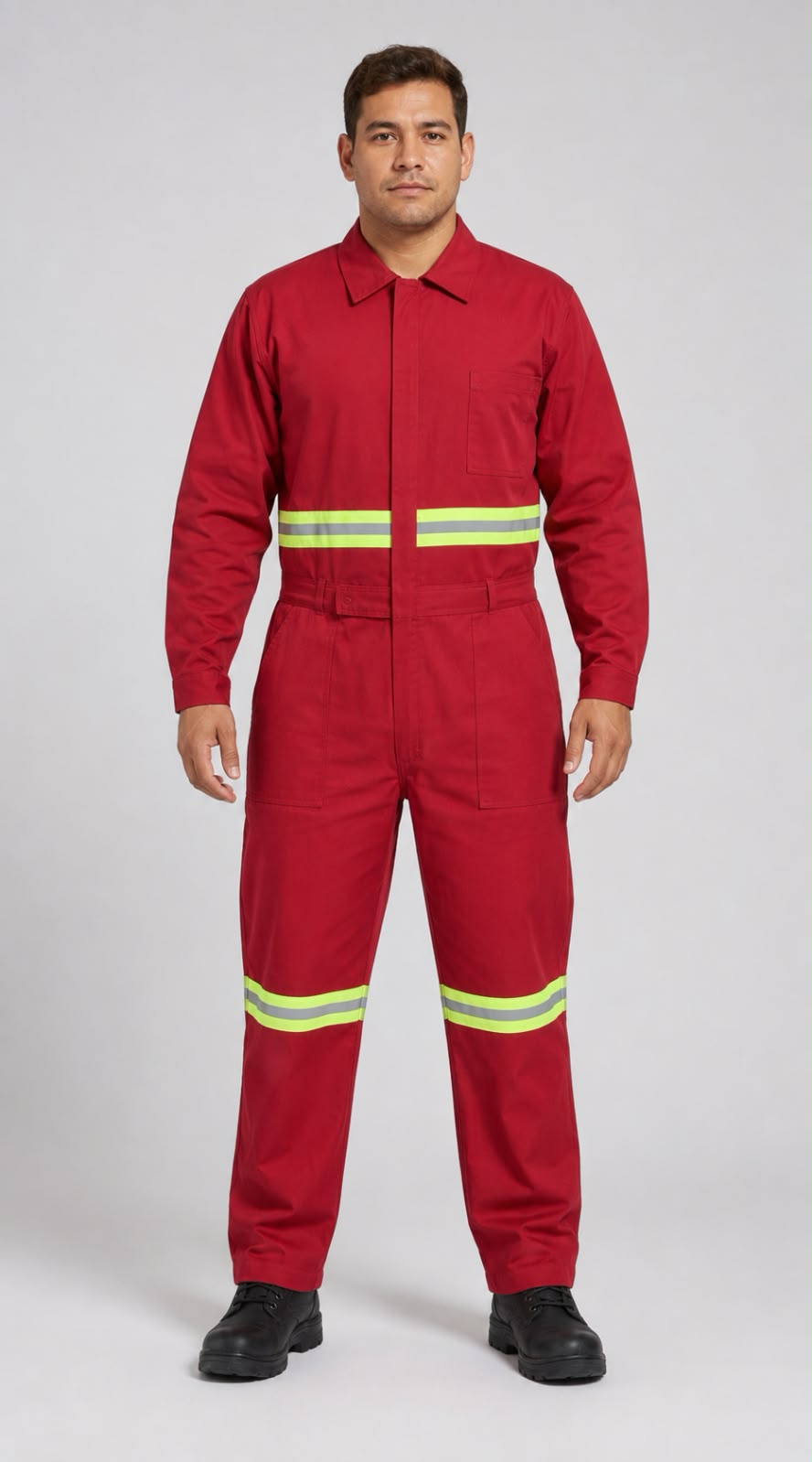 Overol de trabajo en Gabardina con Reflejante corte Industrial
