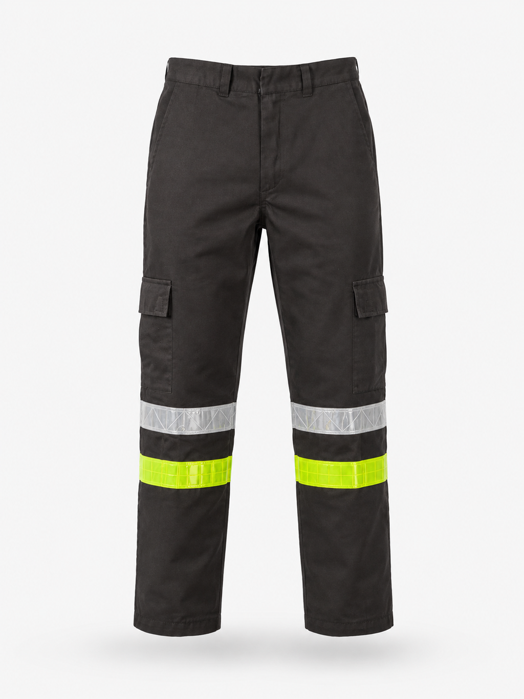 Pantalón Industrial en Gabardina con Cintas Reflejantes