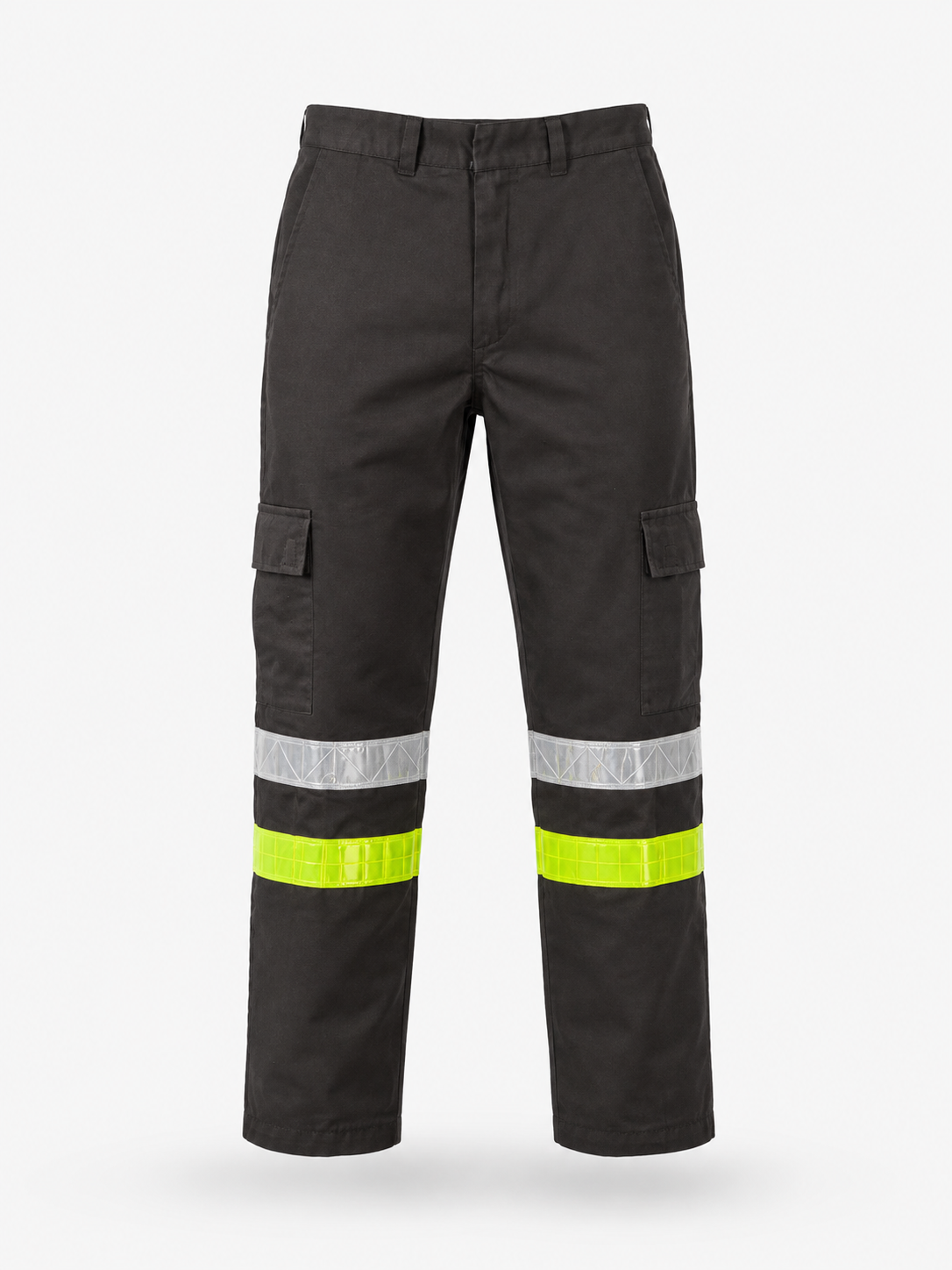 Pantalón Industrial en Gabardina con Cintas Reflejantes