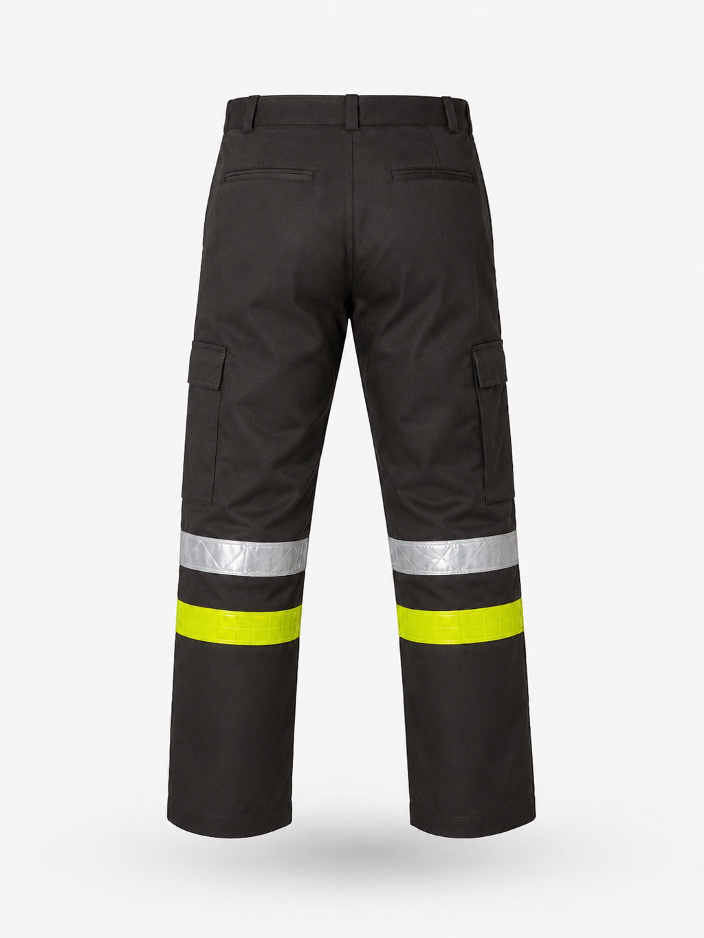 Pantalón Industrial en Gabardina con Cintas Reflejantes