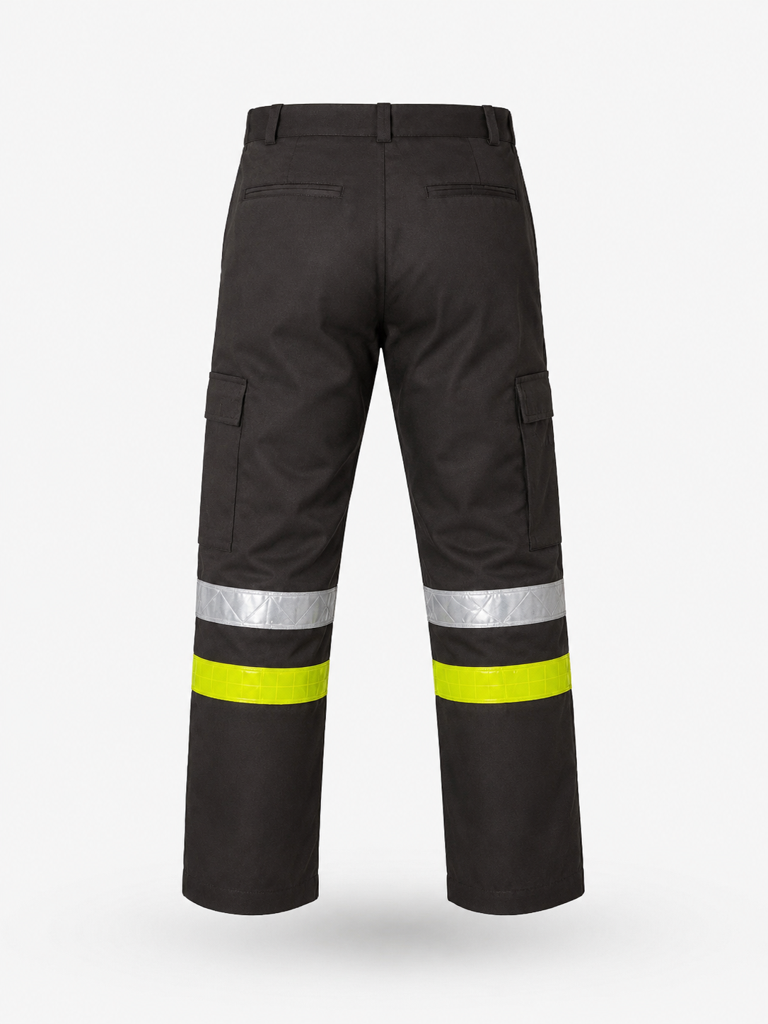 Pantalón Industrial en Gabardina con Cintas Reflejantes